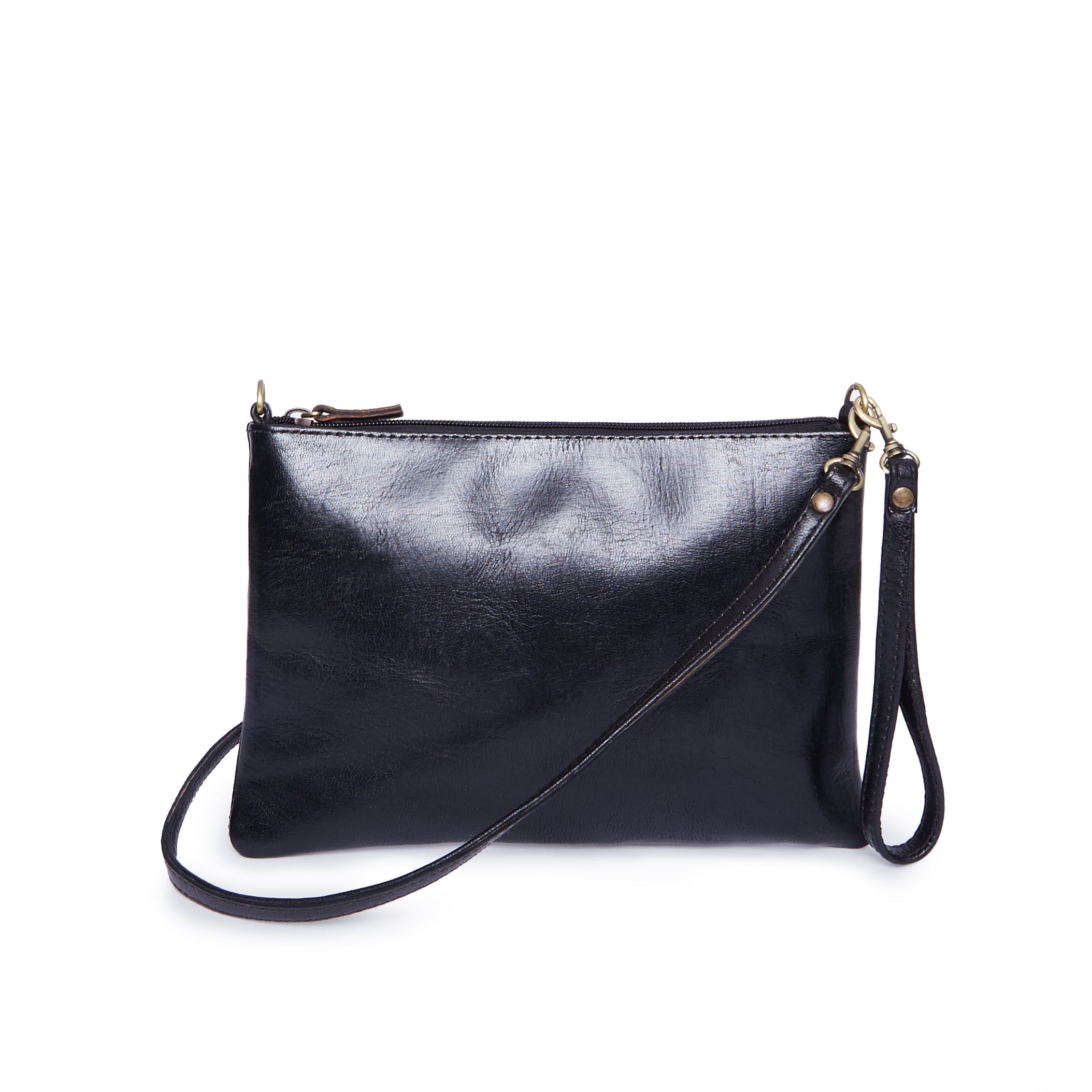 Pochette noire cheap cuir