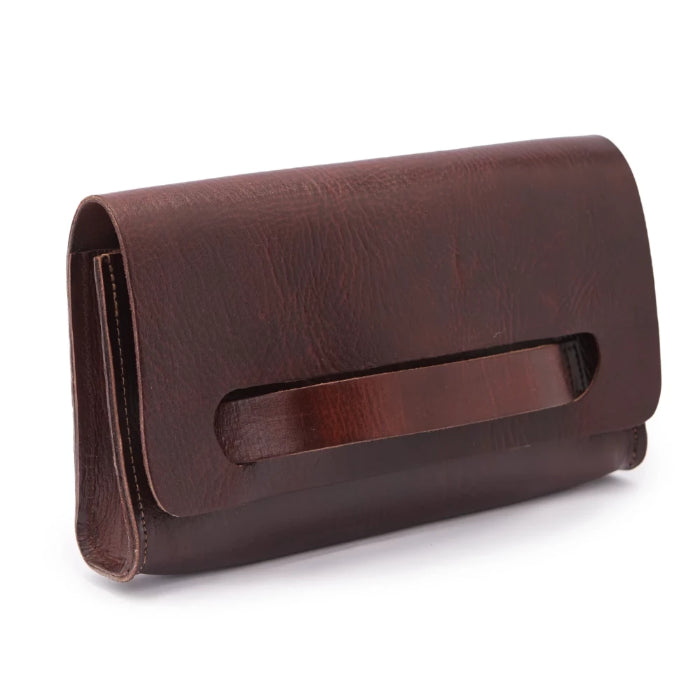 Natasha Clutch Bag - Chocolate-ISMAD LONDON