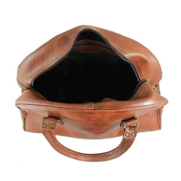 Bowler Travel Bag - Tan-ISMAD LONDON