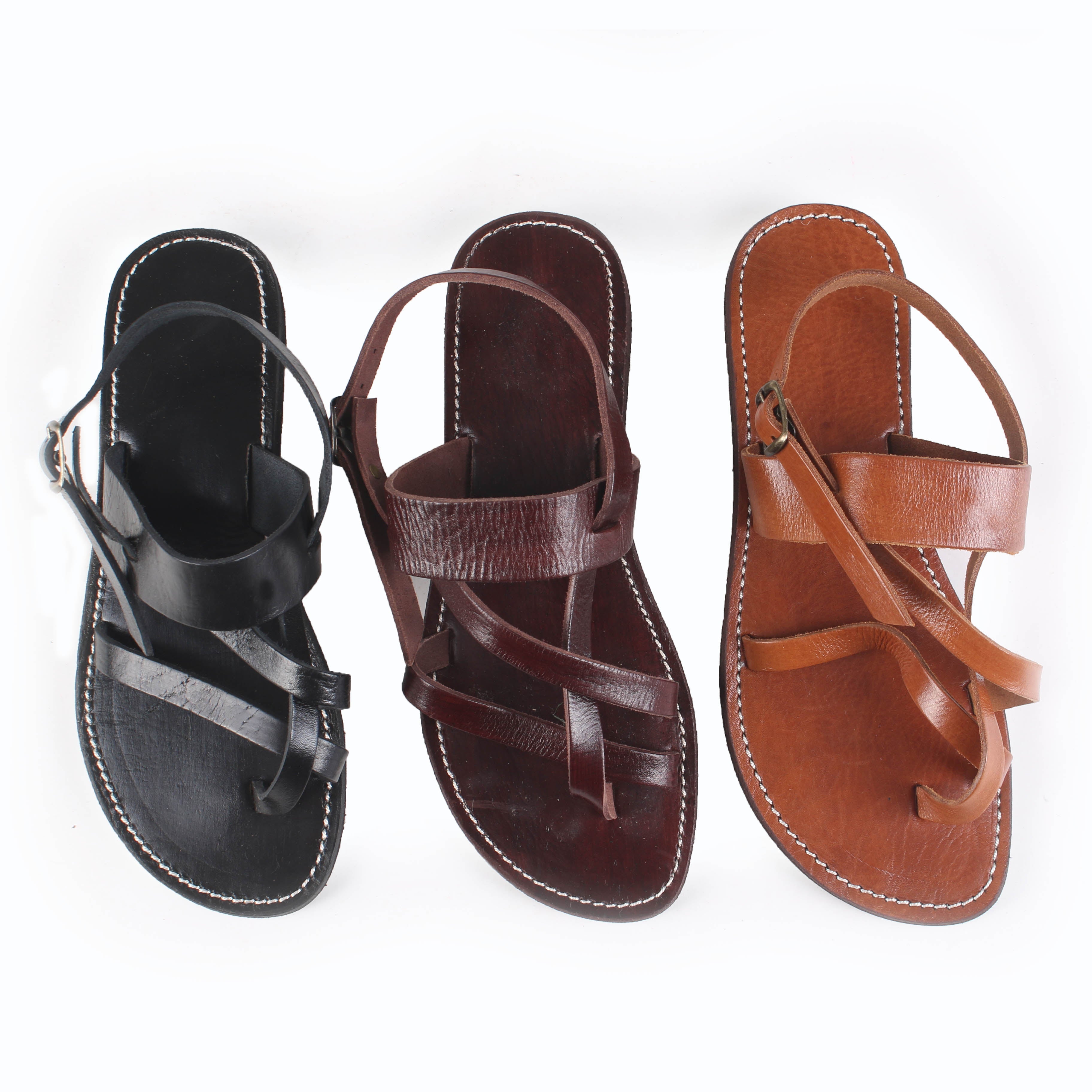 Bzime Leather Sandals - handmade leather bags smadlondon