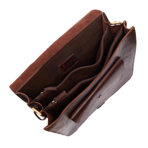 Darwin Briefcase - Chocolate - Artisan Stories
