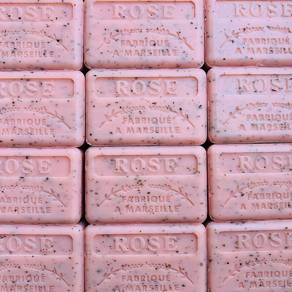 Exfoliating Natural Soap Bar Rose Petal Savon de Marseilles - Artisan Stories