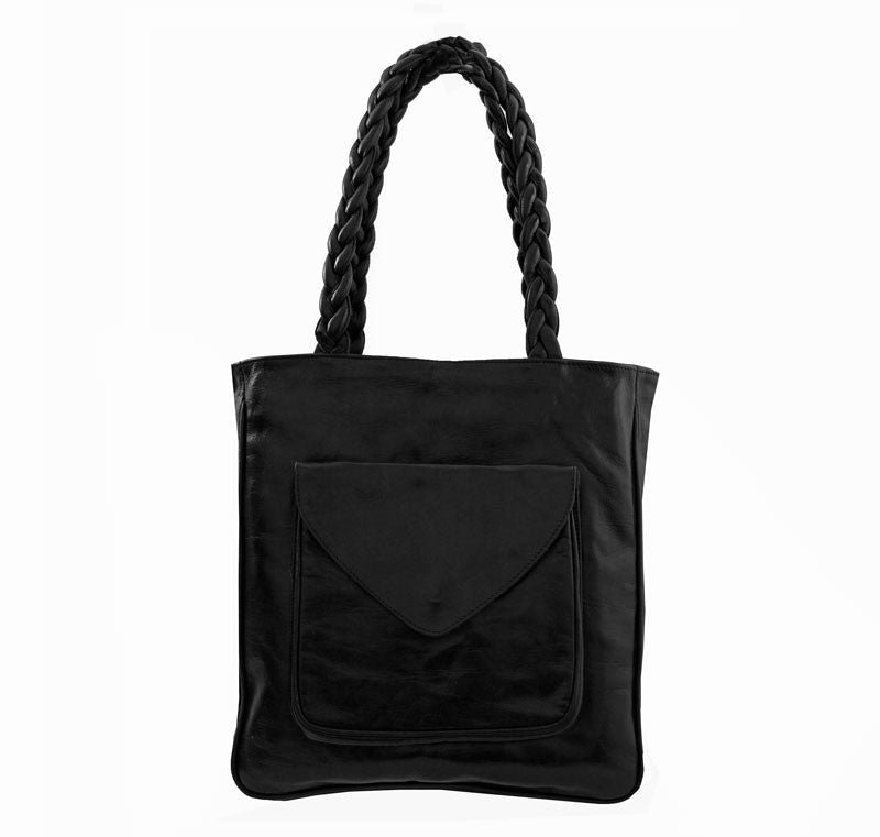 Front Enveloppe  Tote - handmade leather bags smadlondon
