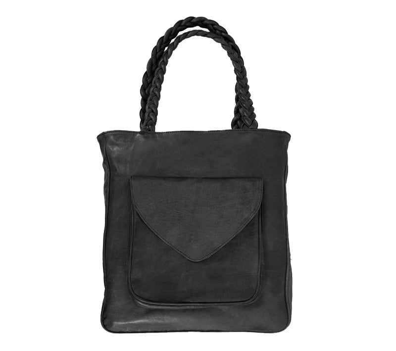 Front Enveloppe  Tote - handmade leather bags smadlondon