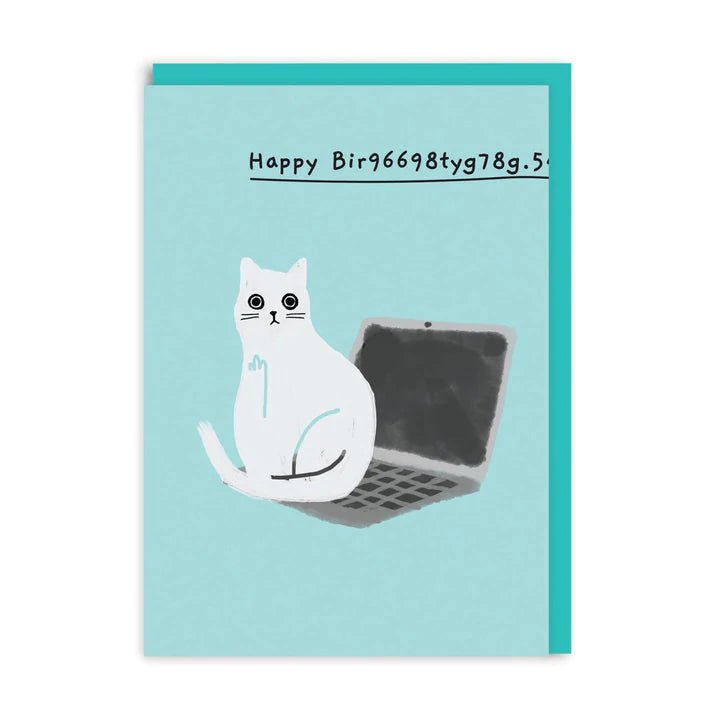 Happy Bir9669.. Laptop Birthday Greeting Card - Artisan Stories