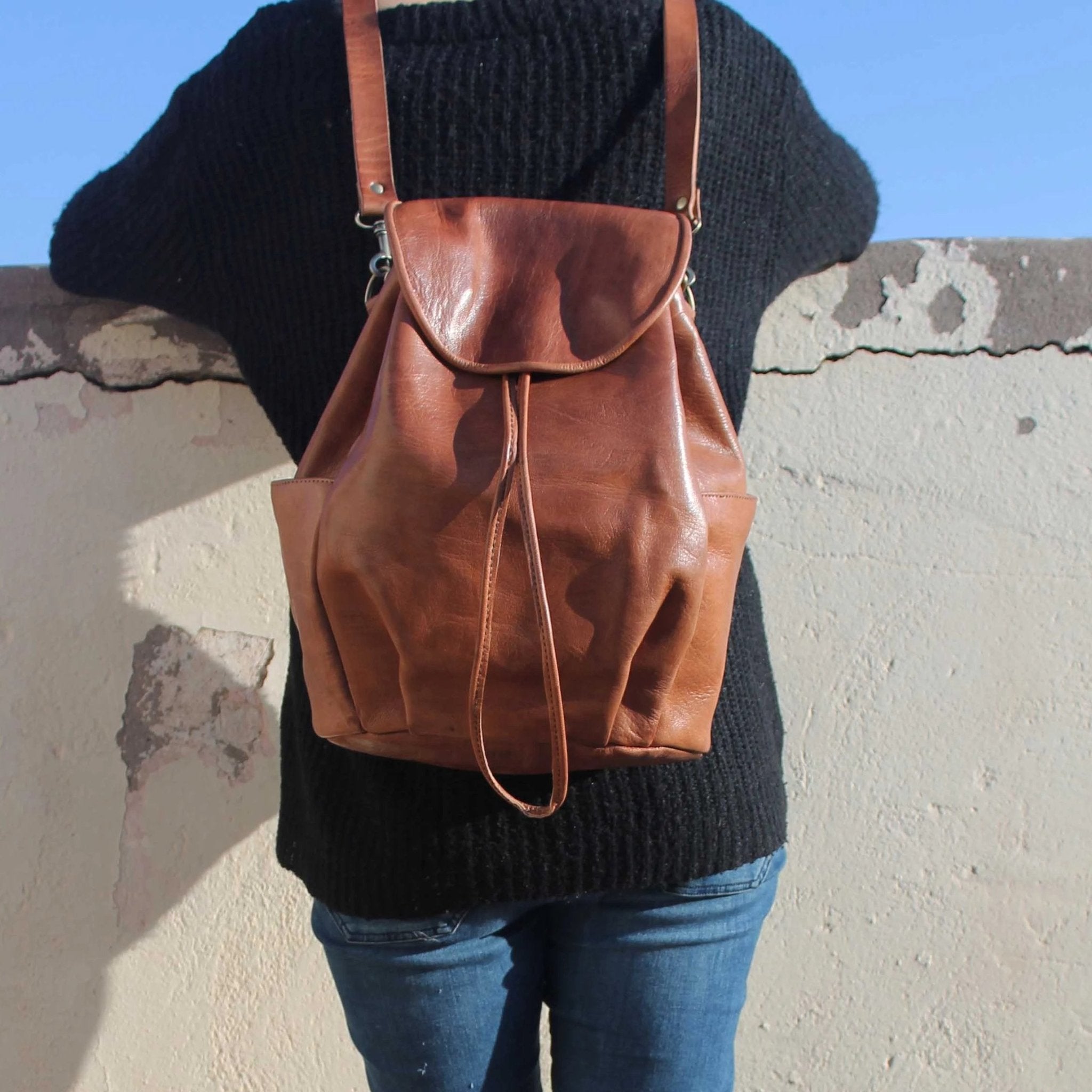 Laura 2 - in - 1 Backpack - Tan - Artisan Stories