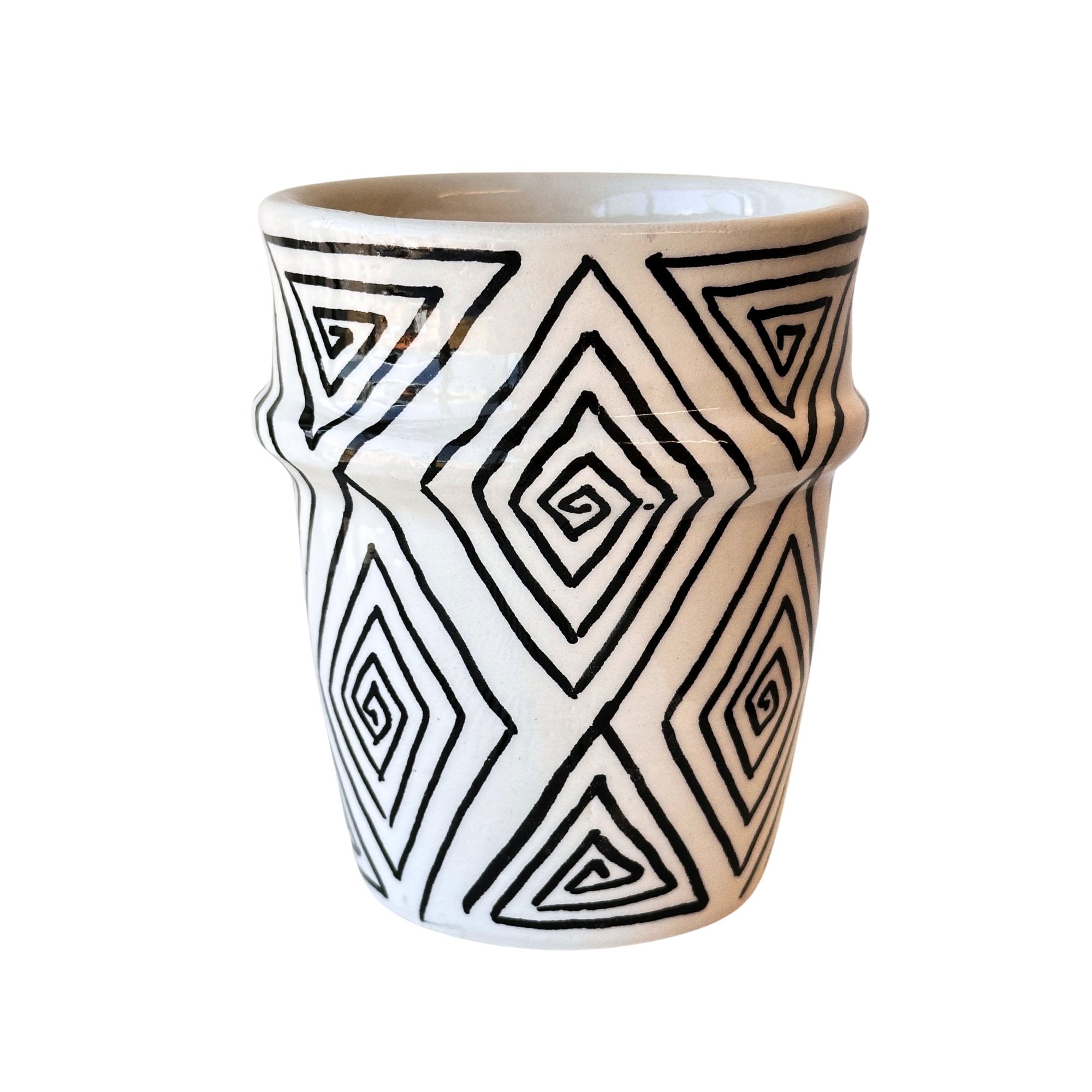 Maze Hand painted cup - Artisan Stories