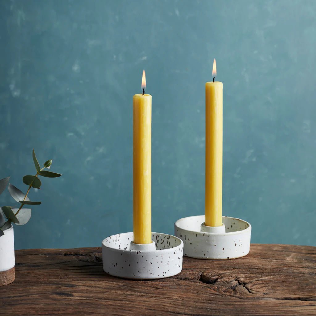 Pack Of Dinner Candles - Ochre - Artisan Stories