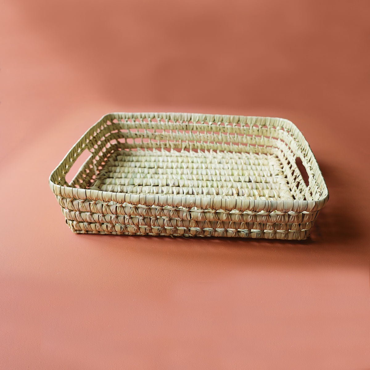 Palm Leaf Open Weave Storage basket - Artisan Stories
