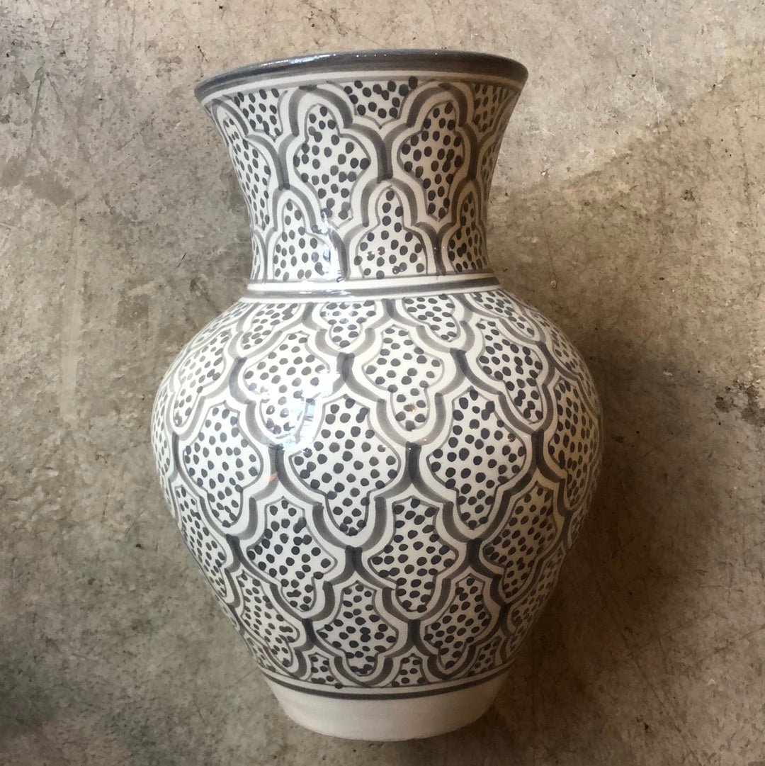 Safa Ceramic Vase grey - Artisan Stories