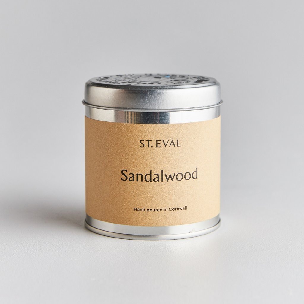 Sandalwood Scented Tin Candle - Artisan Stories