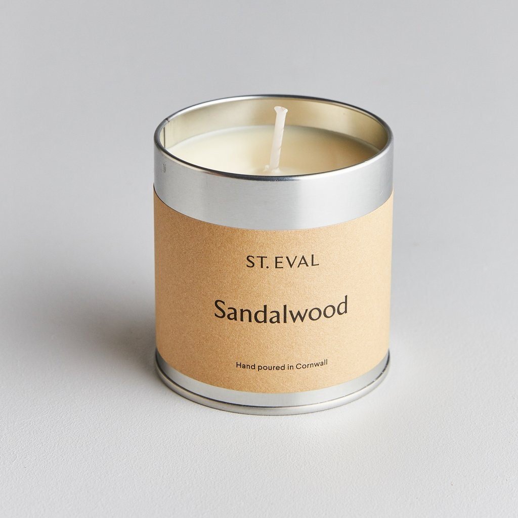 Sandalwood Scented Tin Candle - Artisan Stories