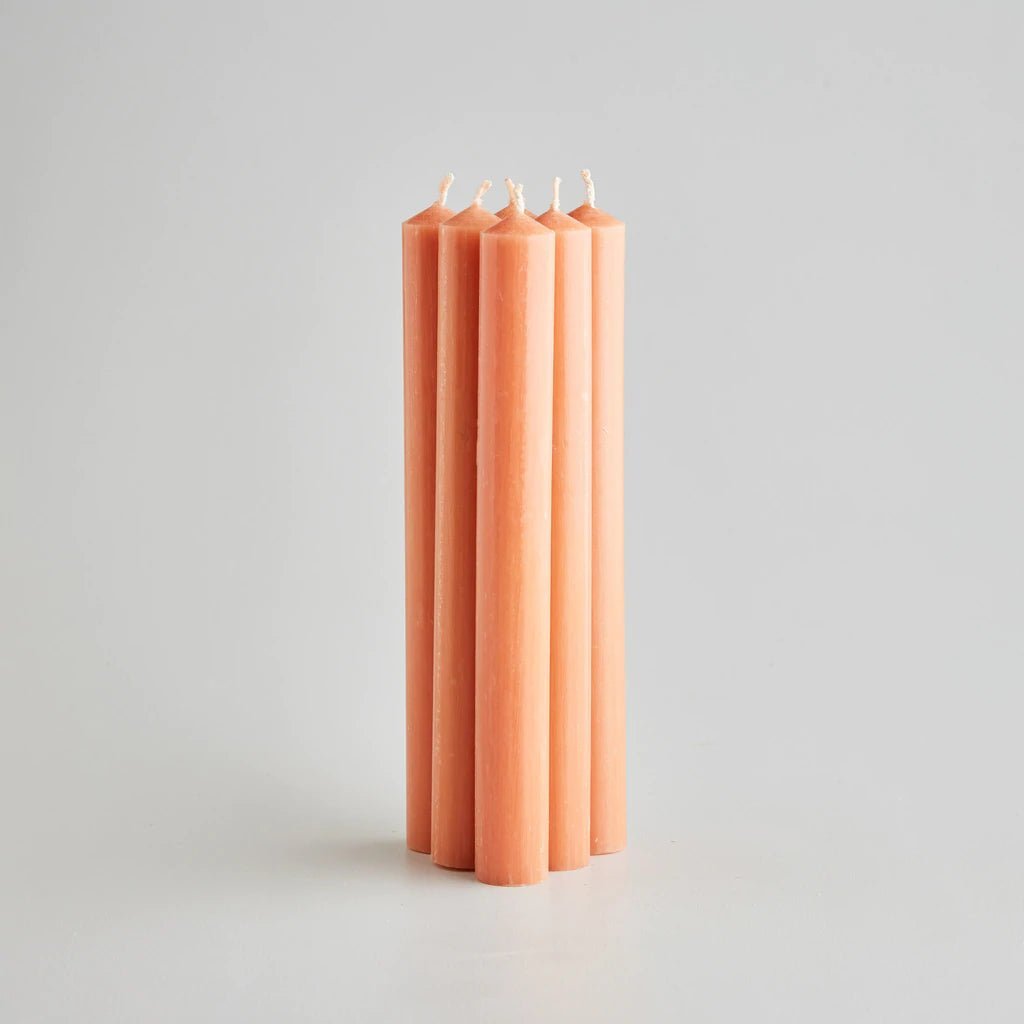 St Eval Pack Of Dinner Candles - Terracotta - Artisan Stories