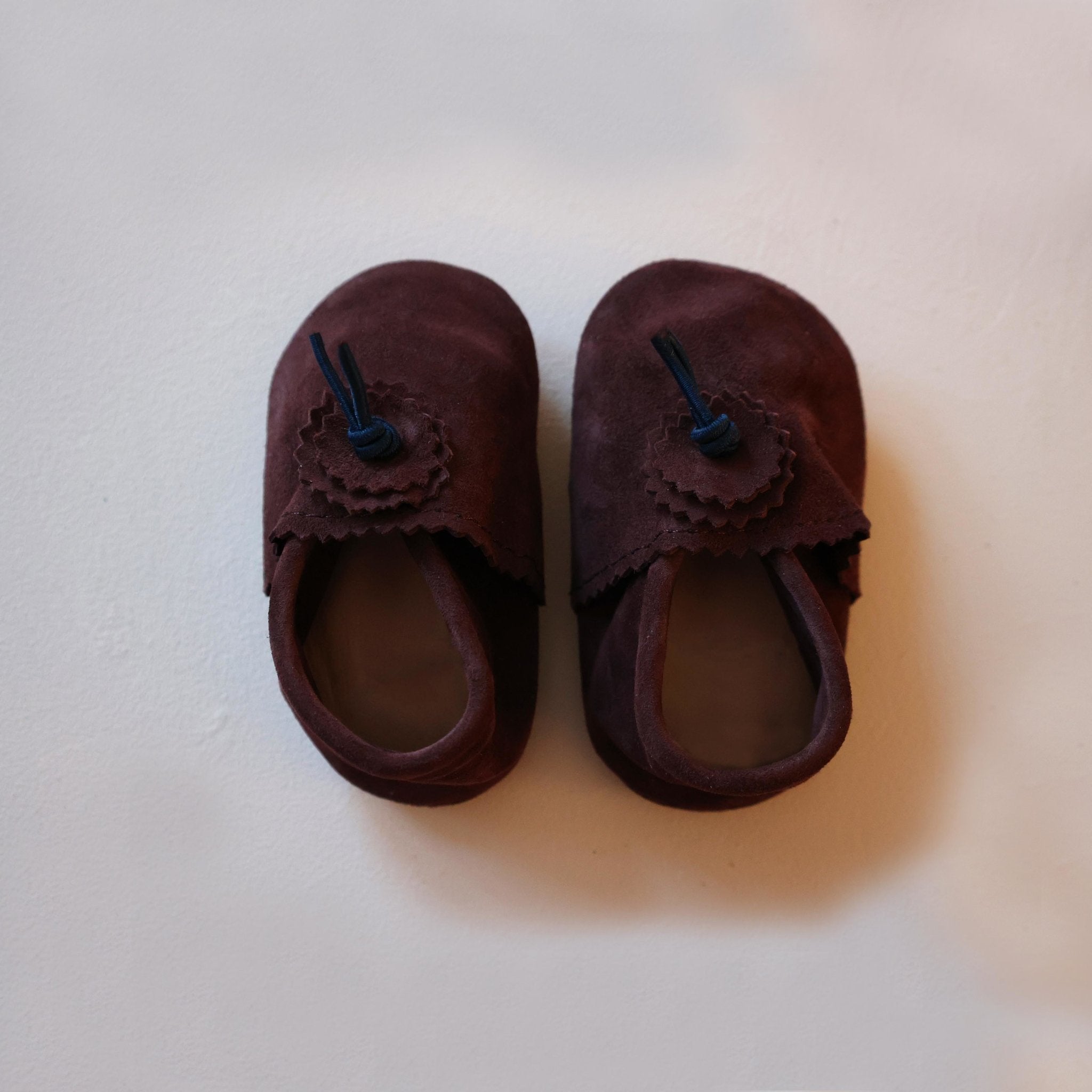 Suede Baby Slippers - Chocolate - Artisan Stories