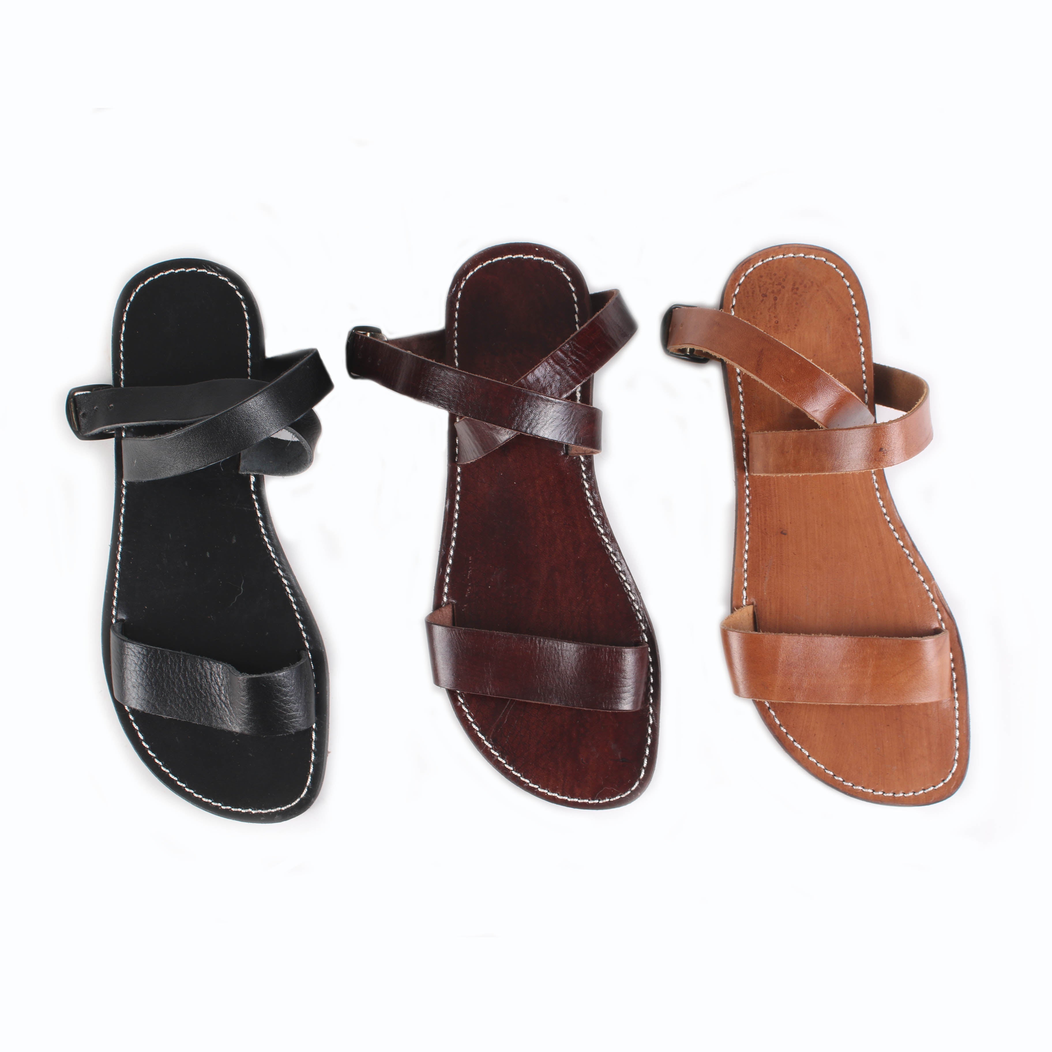 Wrap Leather Sandals - handmade leather bags smadlondon